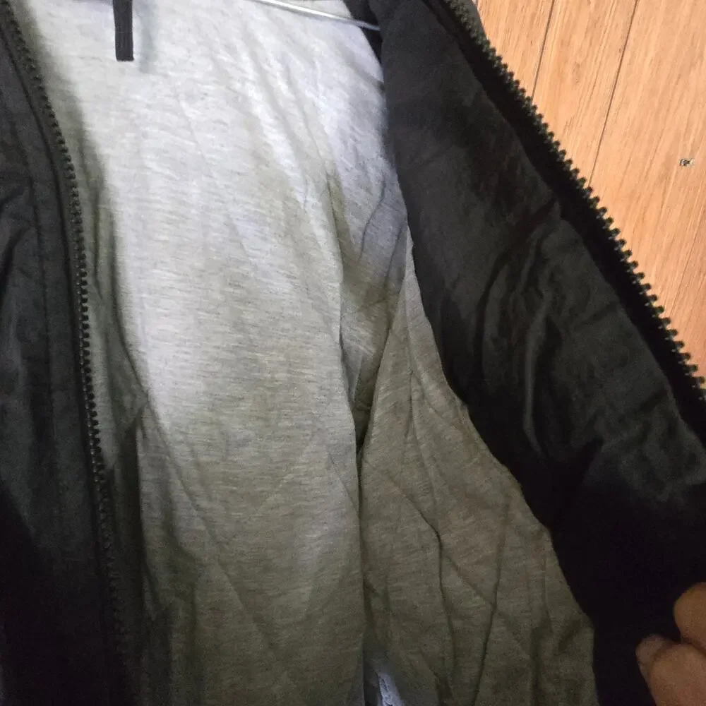 Vintage Nike Big Swoosh Hooded Jacket Size L 14/16